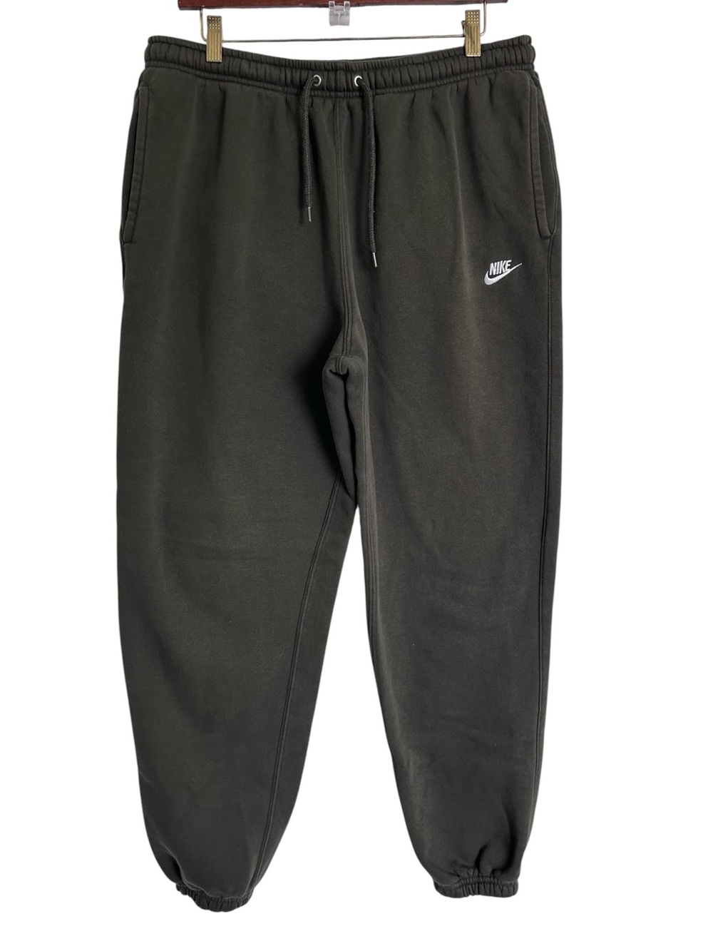 Nike Sportswear Club Olive Green Fleece Joggers - Mens Large